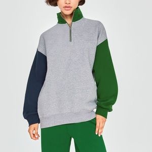 NWT Aritzia TNA Mega Cozy Fleece 1/4 Zip